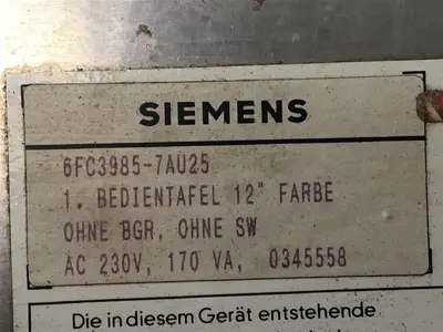 USED SIEMENS SINUMERIK 850 M