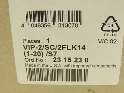 Phoenix Contact VIP-2/SC/2FLK14(1-20)/S7 Terminal Interface Passive Module