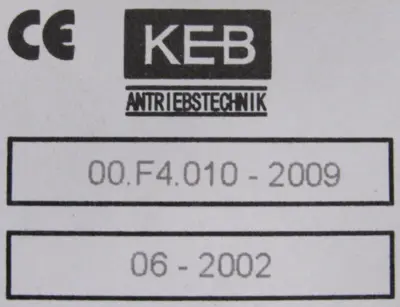 NEW KEB 00.F4.010-2009 KEYPAD 00F40102009