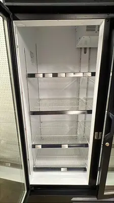 Used Beverage Air Used 2017 Beverage Air LV72HC-1-B Refrigerated Glass 3 Door Reach In Merchandiser Display Refrigerators Illinois US | Falcon Restaurant Supply #1373725