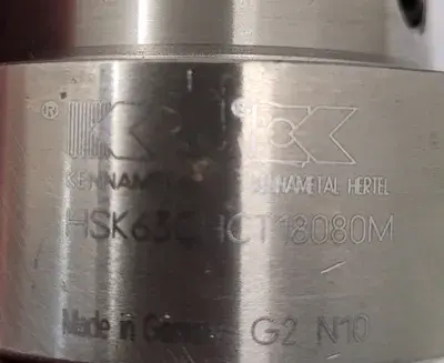 USED KENNAMETAL HSK63CHCT18080M