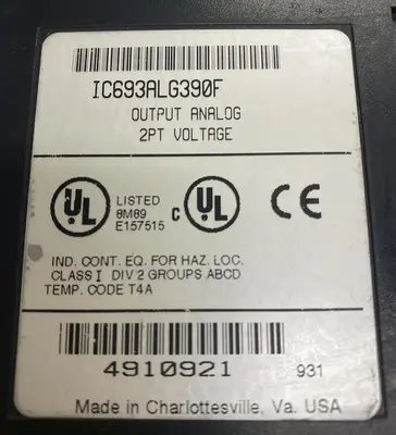Used GE FANUC IC693ALG390F Industrial Controls Ohio US | Surplus Asset Holdings #1233729