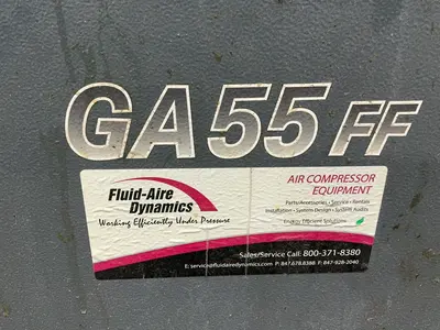 Used 2015 ATLAS COPCO GA55 FF Rotary Screw & Sliding Vane Air Compressors Ohio US | HGR 24 #1516991
