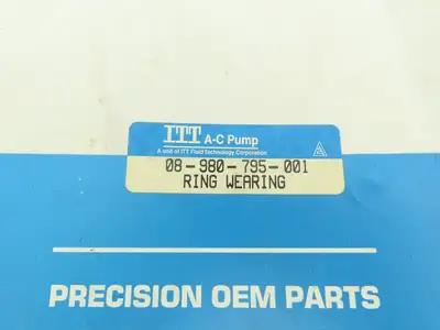 ITT 08-980-795-001 Wear Ring A-C Pump Impeller 12.25" OD 2.25" W