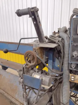 72" JETLINE SEAM WELDER WITH 3-WAY COPPER GROOVE BOTTOM CLAMP & MILLER COMPONENTS: STOCK #23642