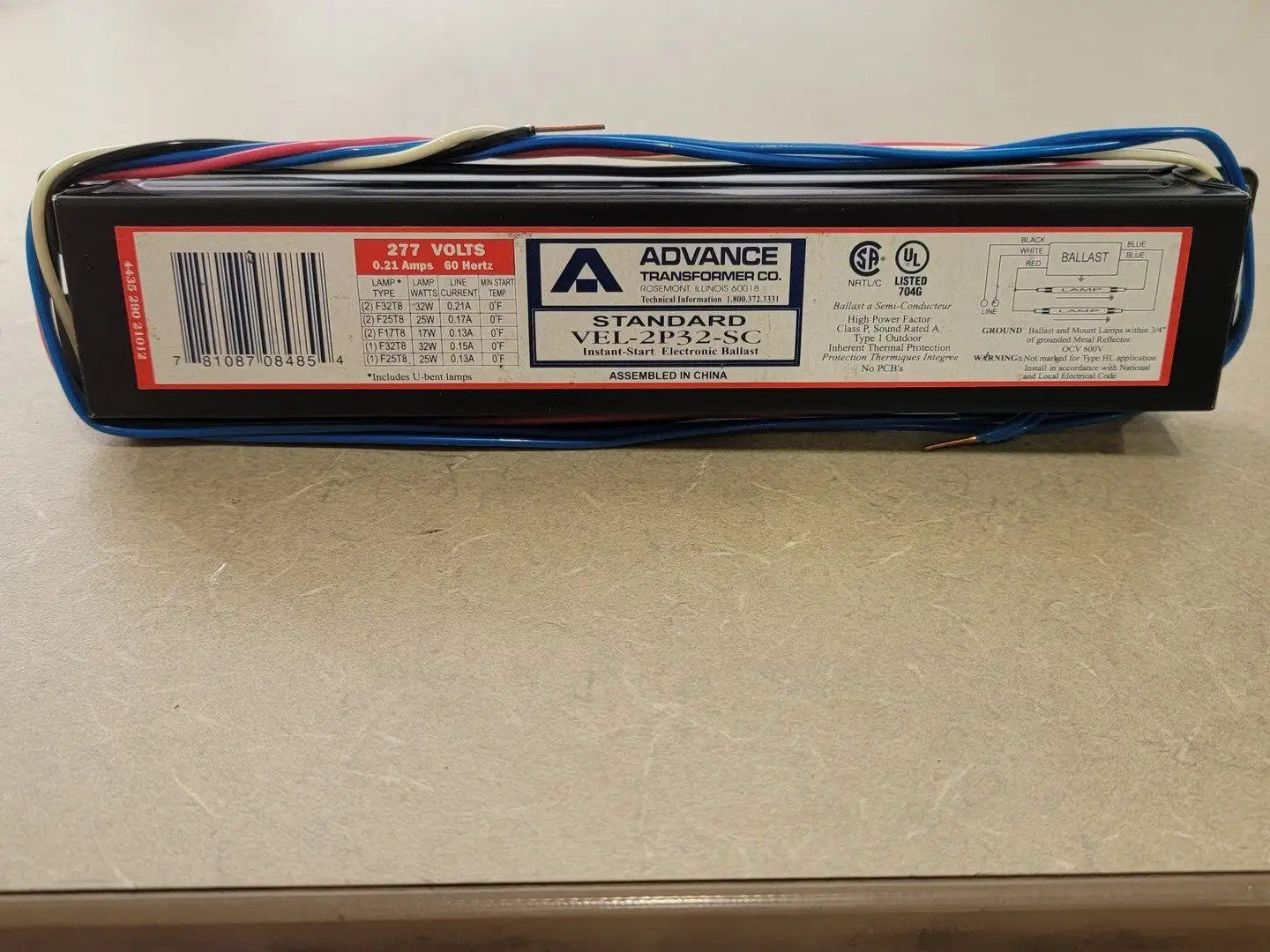 USED ADVANCE TRANFORMER CO VEL-2P32-SC