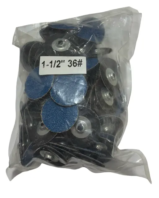 Surf-Pro 1-1/2" Quick Change Sanding Discs 36 Grit Zirconia 100 Pack