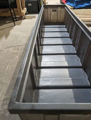 Stacking Storage Bins with Separators