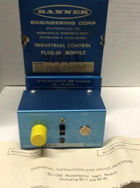 New | in-Stock BANNER ENGINEERING B3-1500 Industrial Controls Ohio US | Surplus Asset Holdings #1234048
