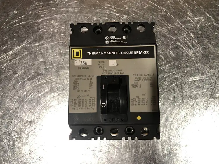 Used SQUARE D FAL36035 Switchgears British Columbia CA | Lenmark #241020