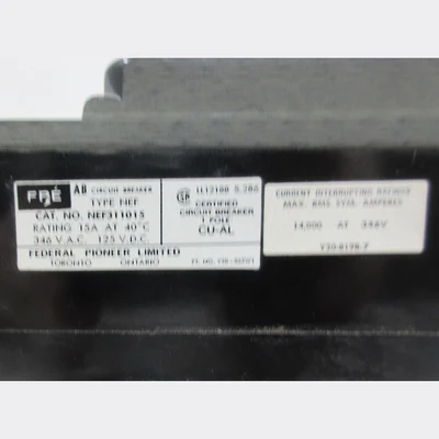FPE NEF 15 Amp Breaker