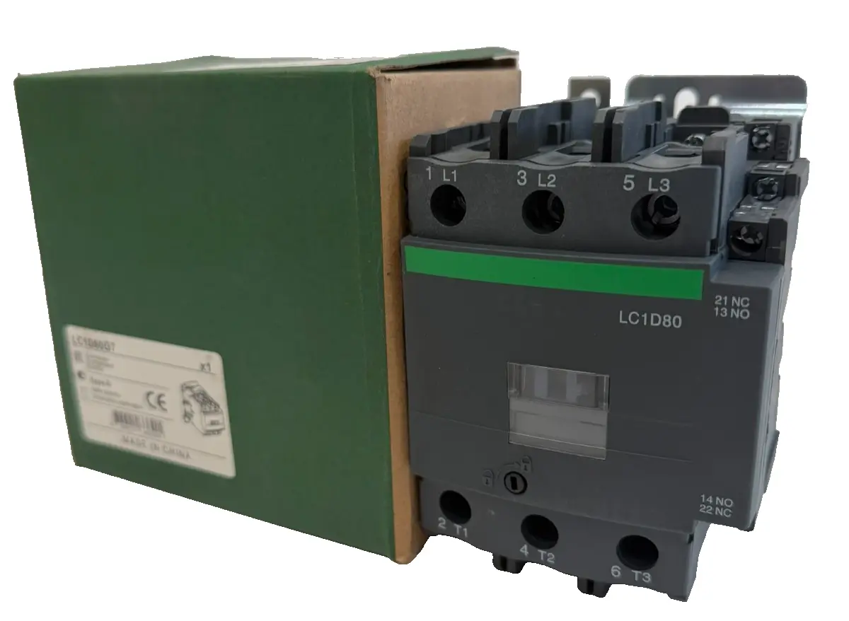 NEW SCHNEIDER ELECTRIC LC1D80G7 CONTACTOR 120V 50/60HZ