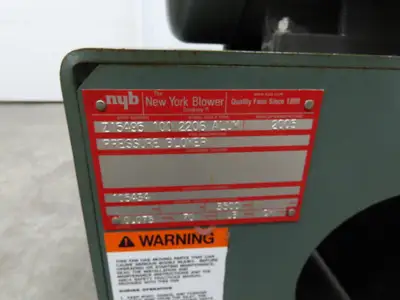 Used NEW YORK BLOWER _UNKNOWN_ Blowers Indiana US | Arrow Industrial #1366735
