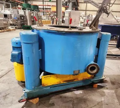 Tolhurst 40 x 20 perforate basket centrifuge, 316SS.