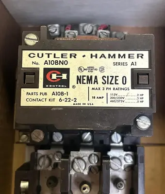 Used CUTLER-HAMMER A10BN0 Starters Ohio US | Surplus Asset Holdings #1244213