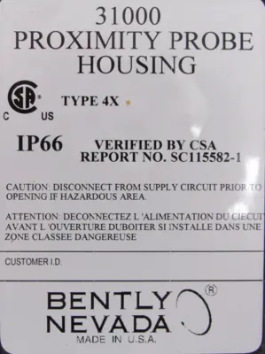 NEW BENTLY NEVADA 31000-00-00-20-060-02-02 PROXIMITY PROBE 310000000200600202
