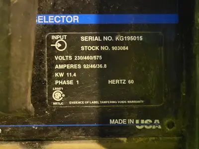 USED MILLER SYNCROWAVE 250