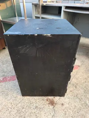 Used Falcon Restaurant Supply Used Undercounter 2 Compartment Depository Steel Drop Safe - FG9 Safes Illinois US | Falcon Restaurant Supply #1373508