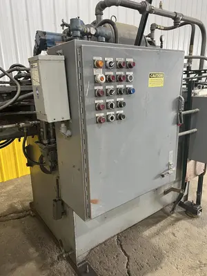 12" X 12" LOGEMAN MODEL 1212 HYDRAULIC SCRAP BALER COMPRESSOR