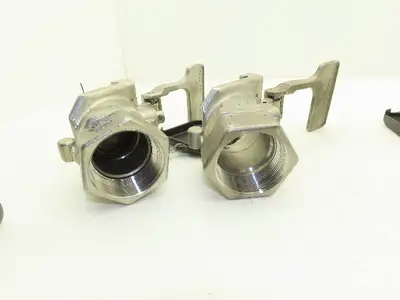 Dry Link 2" Stainless Sanitary Disconnect Threaded Coupling *For Repair*