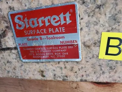 Used STARRETT _UNKNOWN_ Granite Surface Plates Pennsylvania US | Hildebrand Machinery Co. #1485923