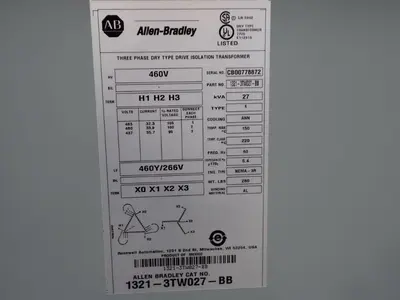 USED ALLENBRADLEY 13213TW027BB