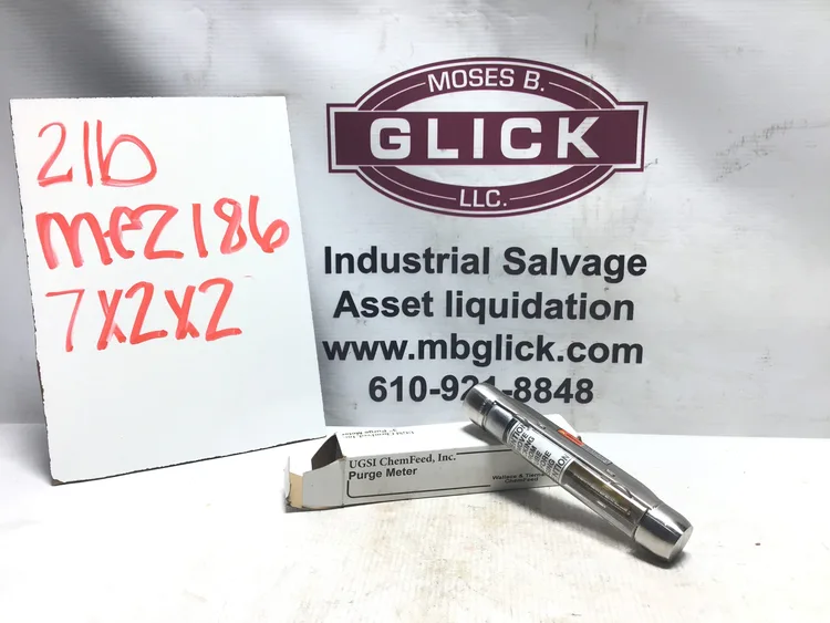 Used UGSI CHEMICAL PURGE METER Meters - Misc | Moses B Glick #995915