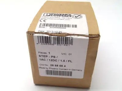 New | in-Stock PHOENIX CONTACT POWER SUPPLY 100-240VAC 12VDC AC/DC Power Supplies | Maverick Industrial Sales #1108982