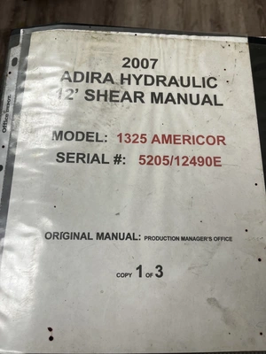 2004 ADIRA 1325 Power Squaring Shears (Inch) | Norcal Machinery (3)
