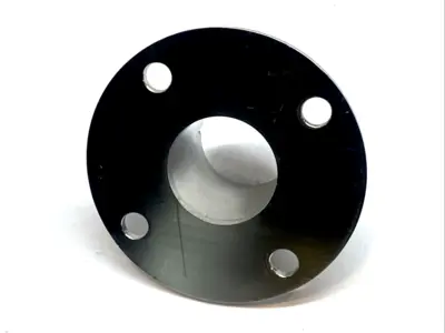 Stainless Steel | Neck Flange Base 4.5" OD x 2.385" Height LOT OF 2 - Used