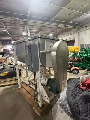 Mixer, Ribbon, 20 CF, Stainless Steel, 15 HP, Center Bottom Discharge, #5991700