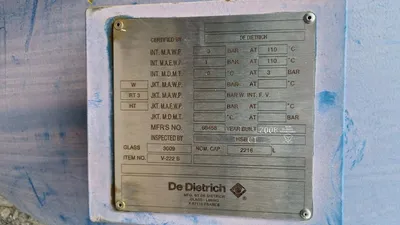 DE DIETRICH DN1400 Glass Lined Tanks | Perry Equipment (9)