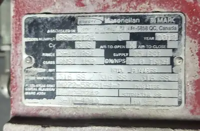 USED 2012 MASONEILAN 88-21124