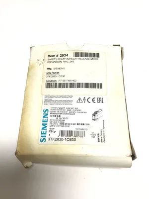 Siemens 3TK2830-1CB30 Safety Relay With Relay Release Mech Expansion 4NO 24V