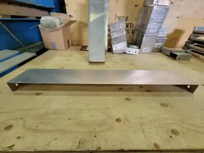 2 Hole, 2-1/4" Blind End Cable Tray