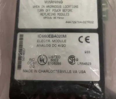 Used GE FANUC IC660EBA020M PLC Input & Output Ohio US | Surplus Asset Holdings #1241737