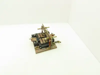 Water Cooling Block Solid Copper Base CPUs Resistors 1/4"NPT Fittings 2 Circuits