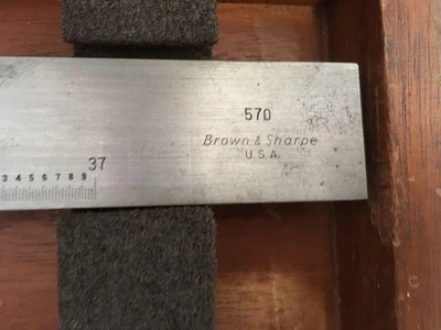 Brown & Sharpe Model 570 Vernier Caliper 37"  Wooden Case