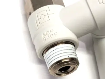 ASP330F-01-06S | SMC  Elbow Fitting, Flow Control & Pilot Check Valve 6mm OD Tube - New Other