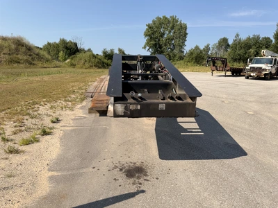 Used 2011 PITTS 50 TON DROP DECK TRI-AXLE Lowboy Trailers Michigan US | Miedema Asset Management Group #1338402