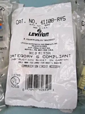 Huge Mixed Lot Leviton QuickPort Connectors 41108-RG5 49518-RI5 & More NEW H12