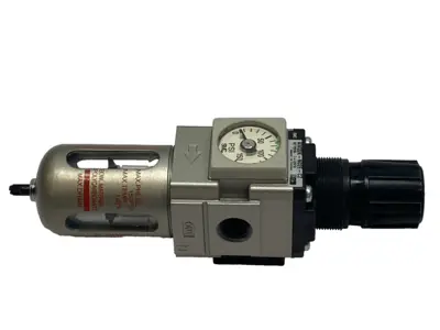 Used SMC Modular Filter Regulator 1/4" NPT MISSING DRAIN CAP Air Pressure Regulators Michigan US | Maverick Industrial Sales #1394924