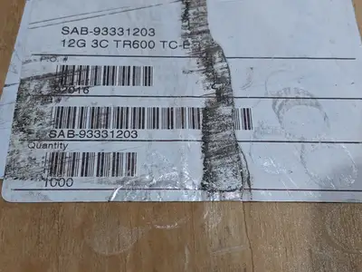 SAB 93331203 12 AWG 3C Motor Control Cable Wire LOT OF 10' FOOT - New