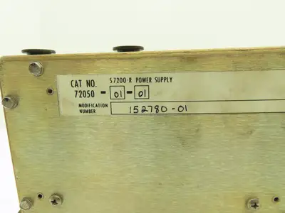 Bently Nevada S7200-R Power Supply Rack Module 125VAC 72050-01-01