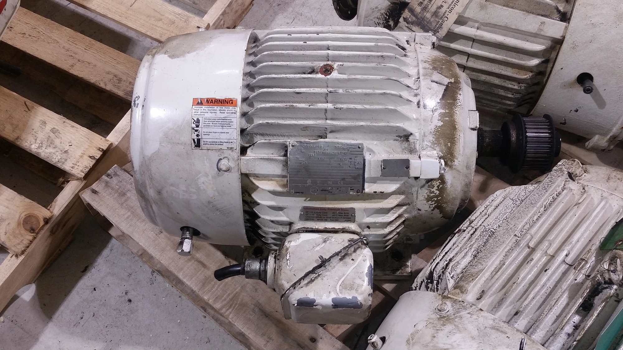 US Motors 10HP; 1180RPM; 460V; Frame: 284U D03/99064250-GT-01