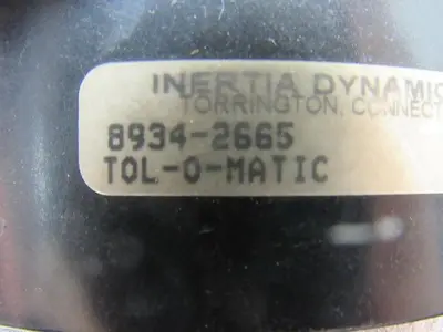 Inertia Dynamics 8934-2665 TOL-O-MATIC 24 VDC Brake NO SHAFT Parts or Repair