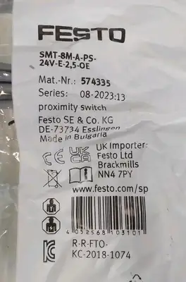 Festo SMT-8M-A-PS-24V-E-2.5-OE 574335 Proximity switch Loc5E21