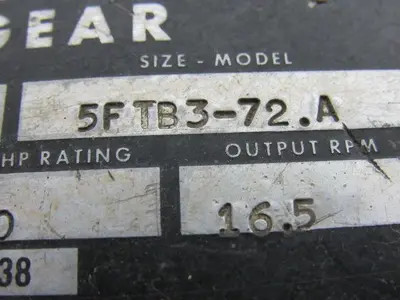 LINK BELT 5FTB3-72.A 500 HP Inline Gearbox Speed Reducer 106:1 16.5 RPM OUT