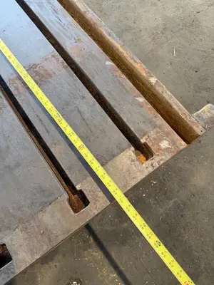54" X 42" CARLTON RADIAL ARM DRILL KICKER BASE. STOCK # 0541726