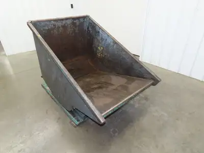 Wright Self Dumping Hopper 1 Yd Capacity 4000lb 7 Gauge Steel